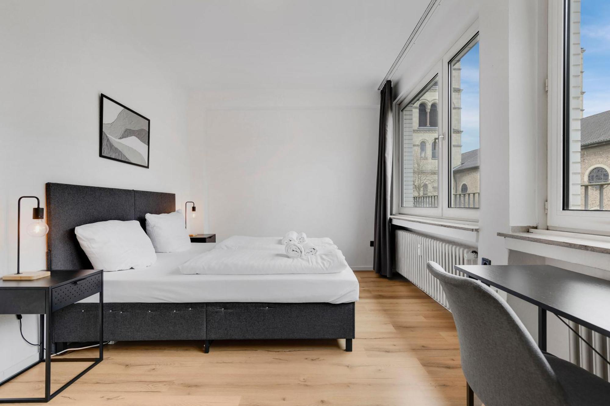 Appartement 100qm, 6 Personen, Balkon, Messe, Kueche