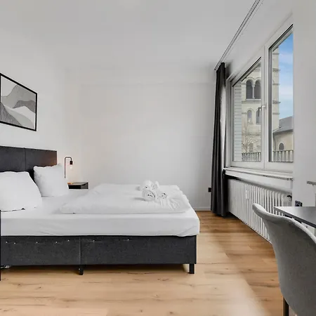 Appartement 100qm, 6 Personen, Balkon, Messe, Kueche
